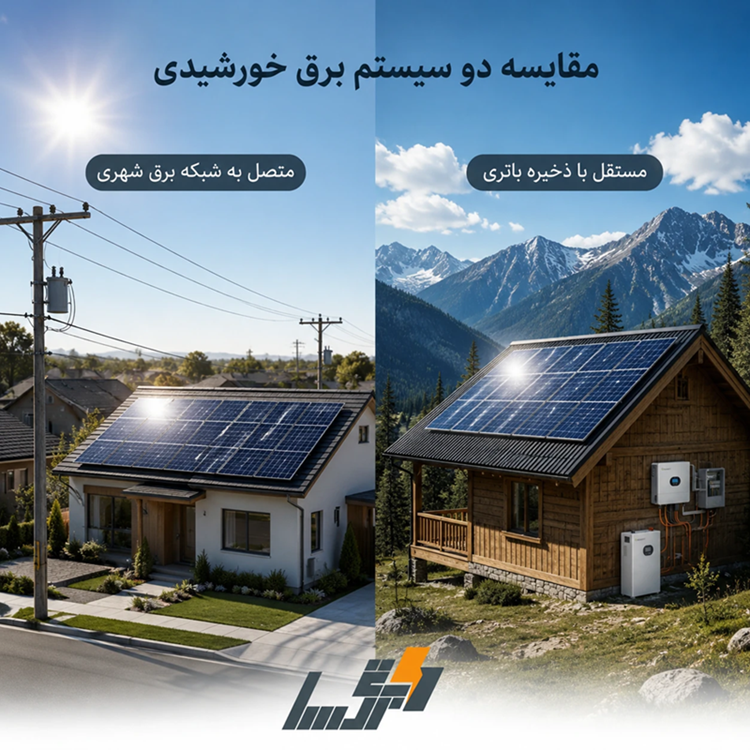 سیستم خورشیدی On-Grid و Off-Grid چیست